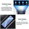 Solar USB Rechargeable LED Flashlight COB Side Light 4 Gears Strong Light 1200mah  Power Display Waterproof Outdoor Lantern