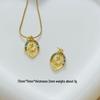 Hot New Gold-Plated Virgin Mary Pendant Necklace - Temperamental Sparkling Handmade Accessory