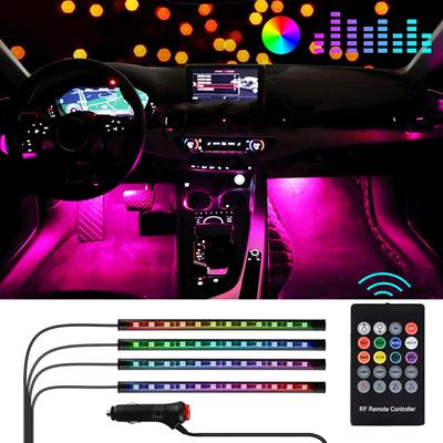 Led Auto Neon Umgebungs Licht Mit USB Stimmung Fuß Hintergrundbeleuchtung Remote App Control RGB Automotive Innen Dekorative Atmosphäre