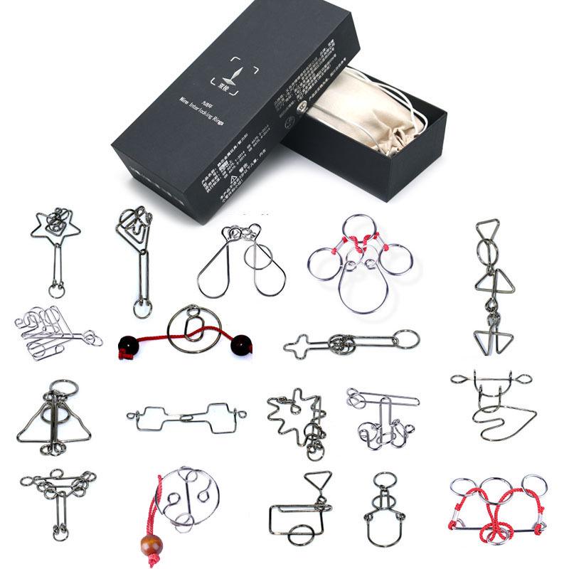 IQ Toys 8-teiliges Puzzle-Set - TikTok Trend Interlocking Rings