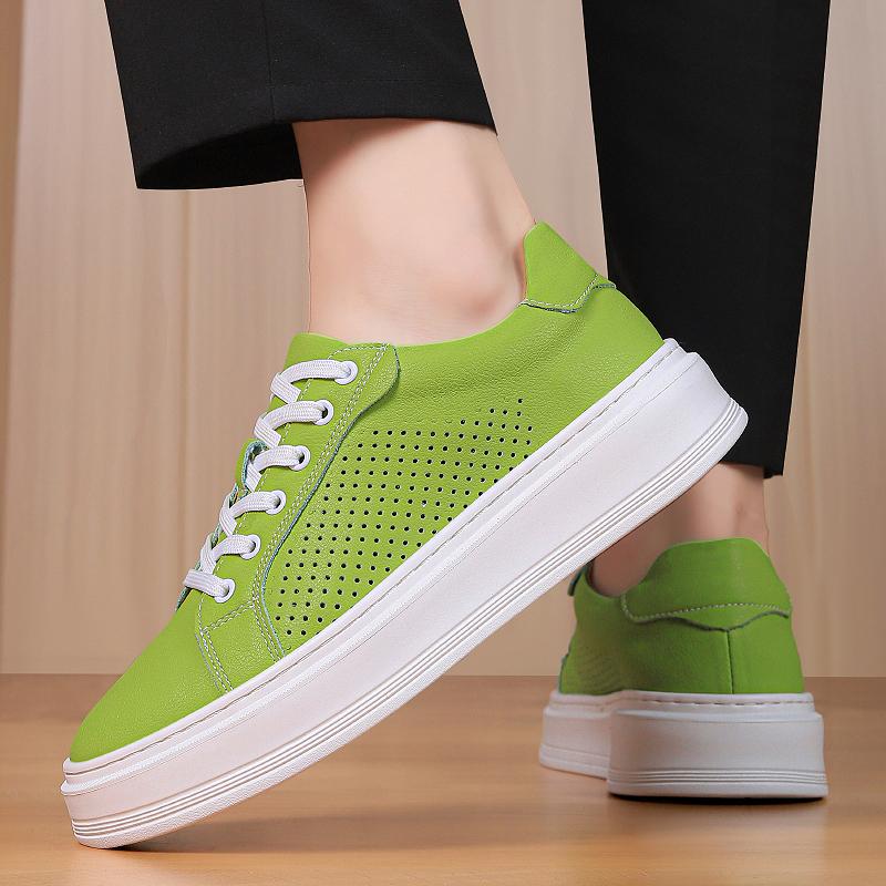 Fashion Handmade Oxford Shoes Comfortable Casual Shoe Versatile Men Punching  Eather Breathable Shoes Classic Soft Sole Outdoor Sneakers