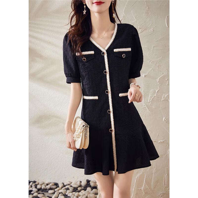 Elegant V-Neck A-Line Summer Dress