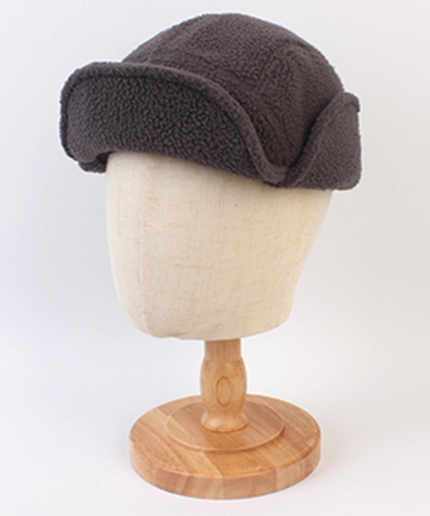 Yunibeosyeolkemiseuteuli Fleece Gray Half Earflap Cap