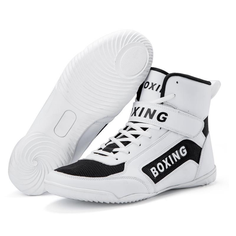 New Sanda Non-slip Wide Last Comprehensive Training Shoes Men's Wrestling Fighting Shoes Women's Fighting Boxing Shoes