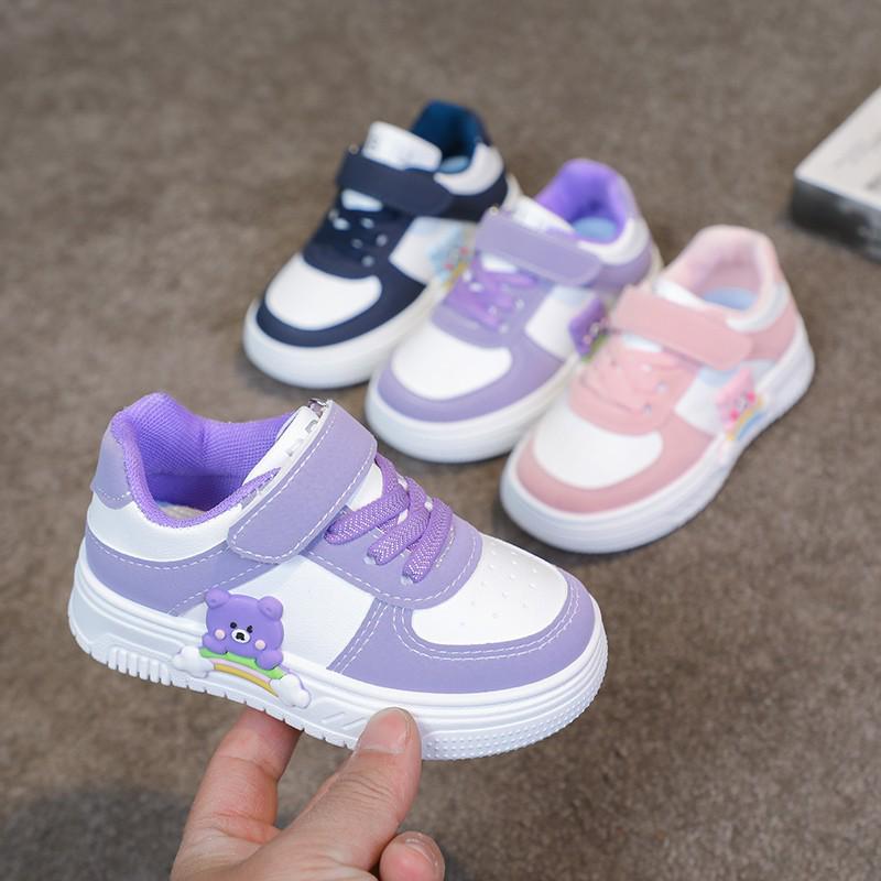 Atmungsaktive Canvas-Laufschuhe mit Cartoon-Motiv für Kleinkinder - Strapazierfähige Low-Top-Sportschuhe für Mädchen & Jungen