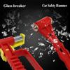 Car Safety Hammer Window Breaker Hammer Glass Breaker Multifunctional Escape Hammer Portable Car Emergent Rescue Escape Tools