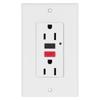 Wall Outlet  GFCI Smart Ground Fault Leakage  Socket Switch AC120V LD‑3003