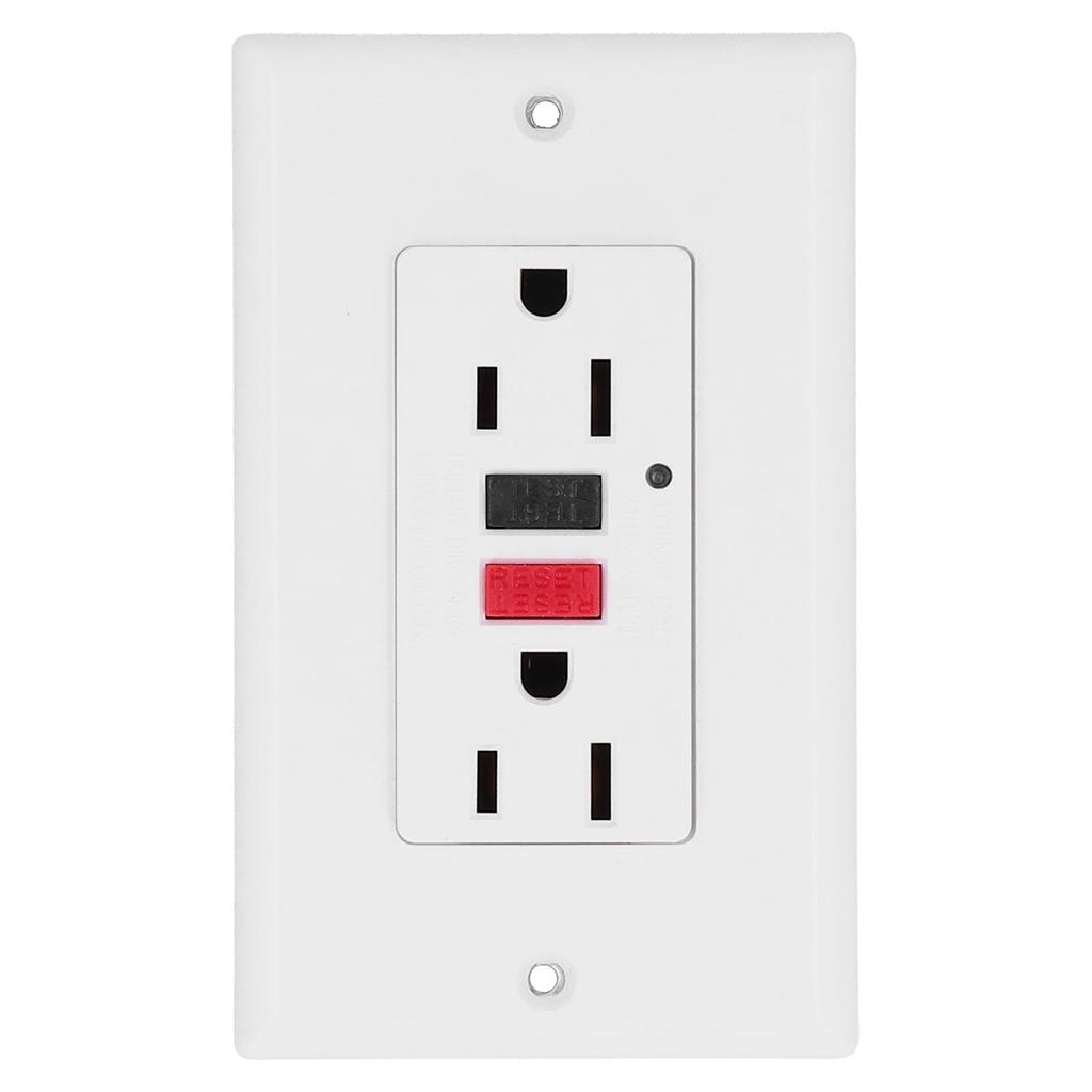 Wall Outlet  GFCI Smart Ground Fault Leakage  Socket Switch AC120V LD‑3003