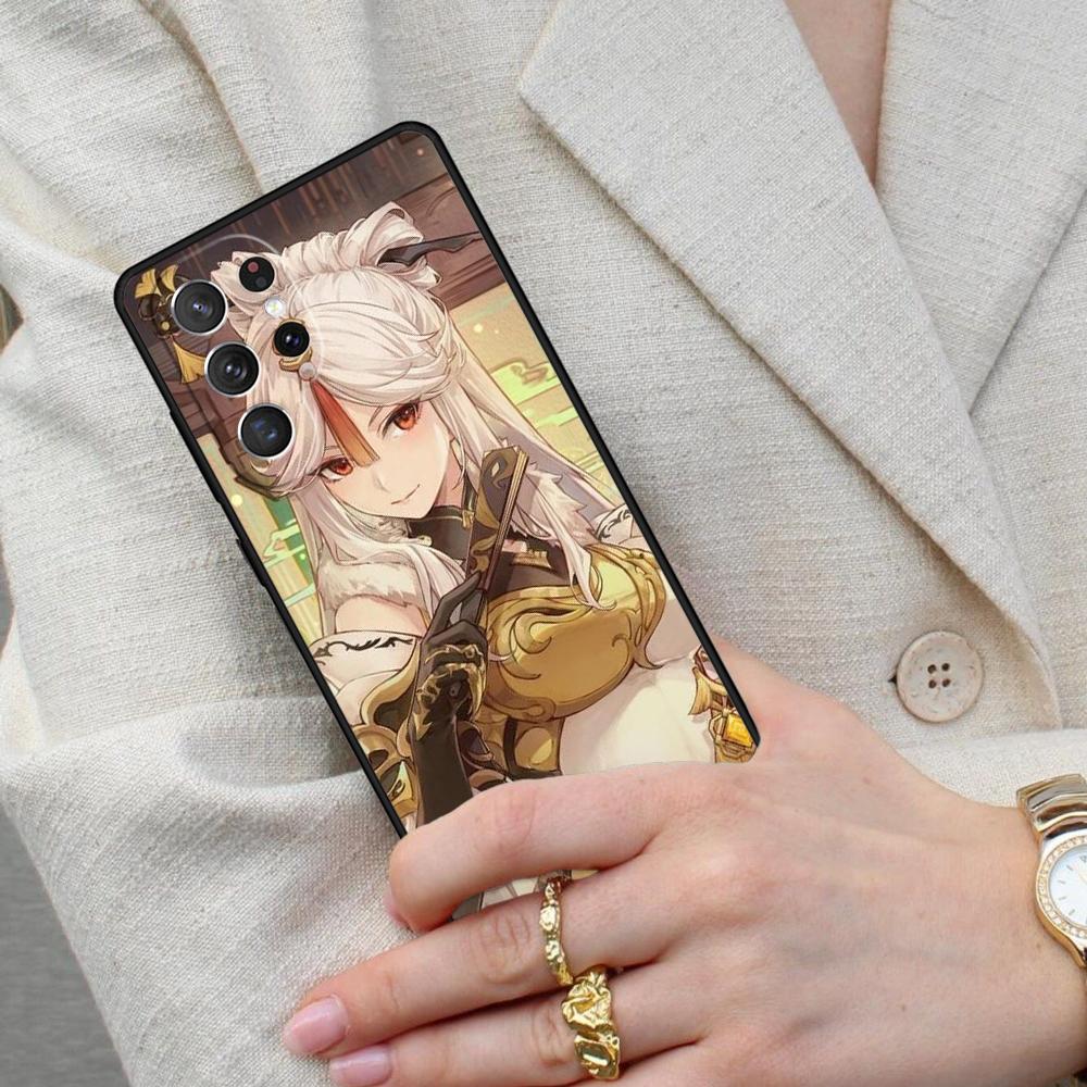 Ningguang Genshin Impact Cell Phone Case for Samsung Galaxy S26 Ultra S25 S24 S23 S22 S21 S20 Note10 Cover