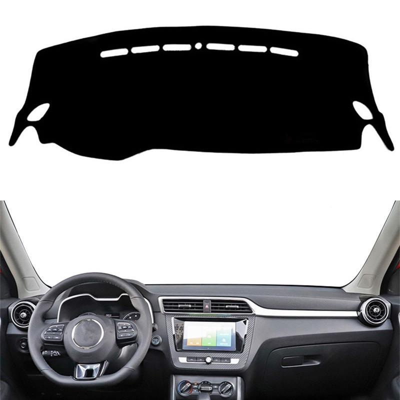 For MG ZS EV 2017 2018      Car Dashboard Cover Mat Pad Dashmat Sunshade Protect Rug Dash Carpet Accessories Black(Black Edge)