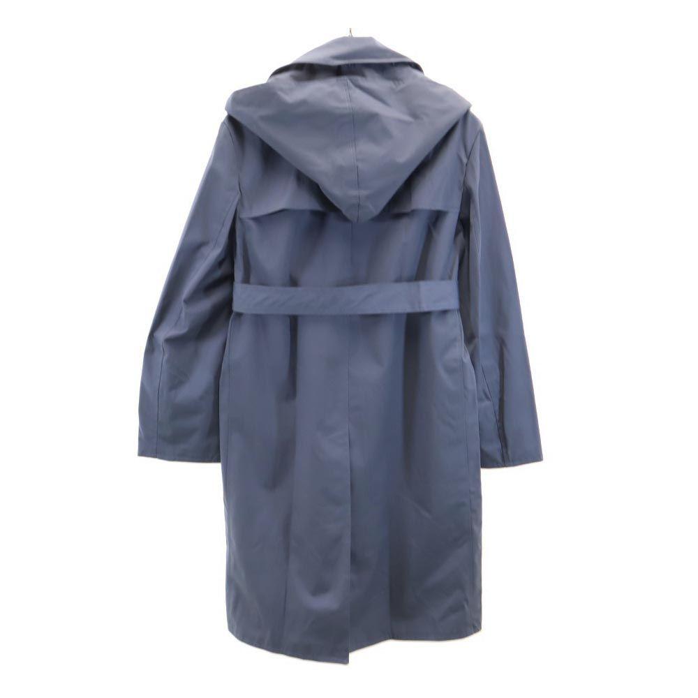 VINTAGE 70s 80s dead stock Long sleeve trench coat Blue Men's Used