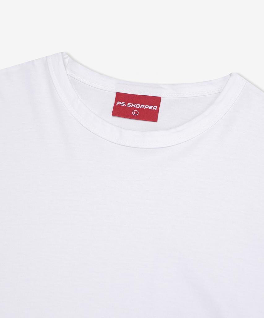PSSHOPPER Layered Inner Cropped Long Sleeve T-Shirt [White]