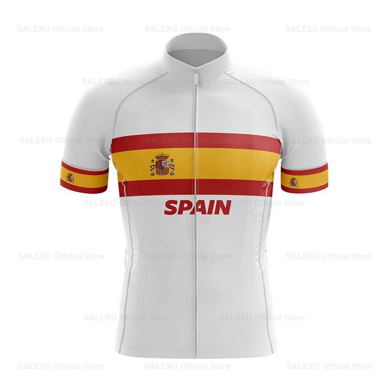 2026 Španělsko Pánský Tým Cyklistický Dres Sada Letní MTB Kolo Oblečení Uniforma Maillot Ropa Ciclismo Hombre Cyklistika Sportovní Oblečení Oblek