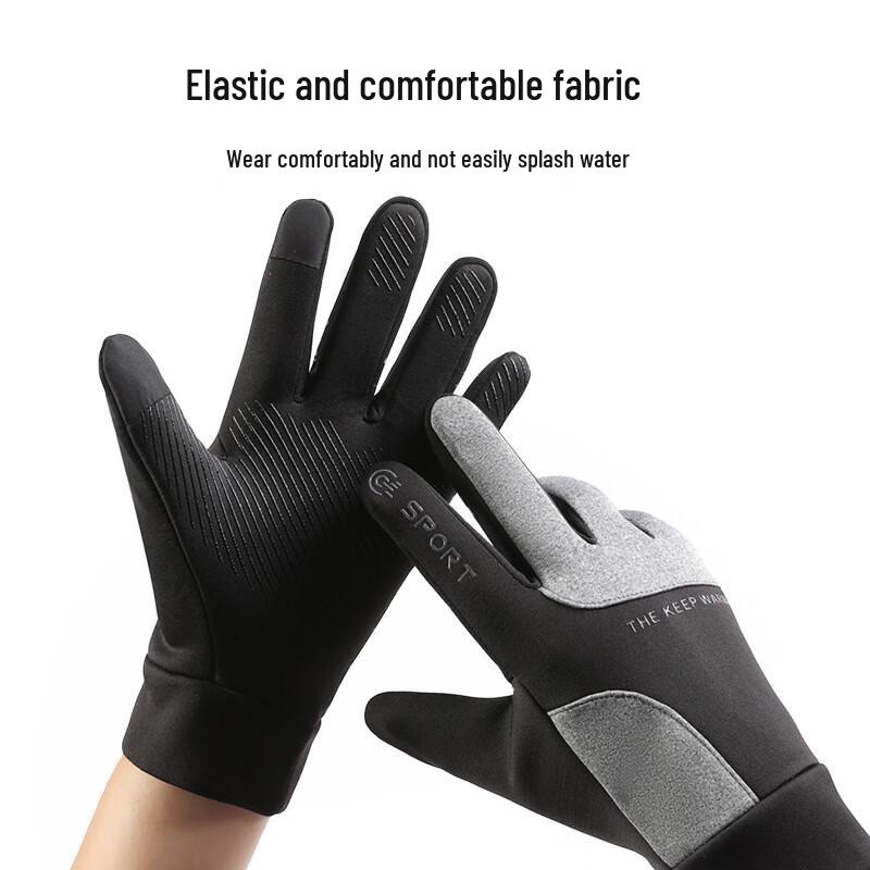Ankelai Unisex Winter Waterproof Touchscreen Cycling Gloves