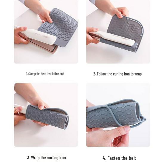 Heat-Resistant Silicone Curling Iron & Straightener Anti-Scald Pad