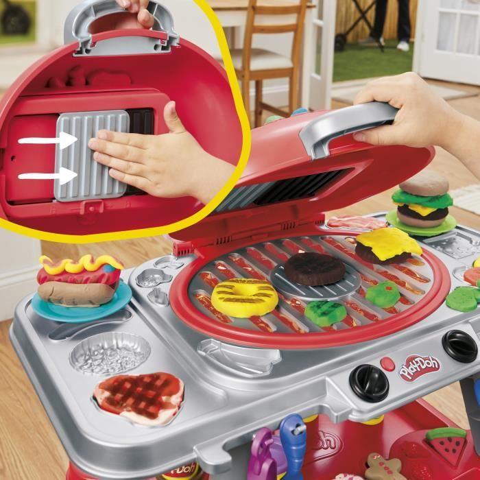 PlayDoh Délices Grillés BBQ Factice, Coffret De Pâte À Modeler Avec Sons Et Lumières, 17 Accessoires, Loisirs Créatifs, Dès 3 Ans