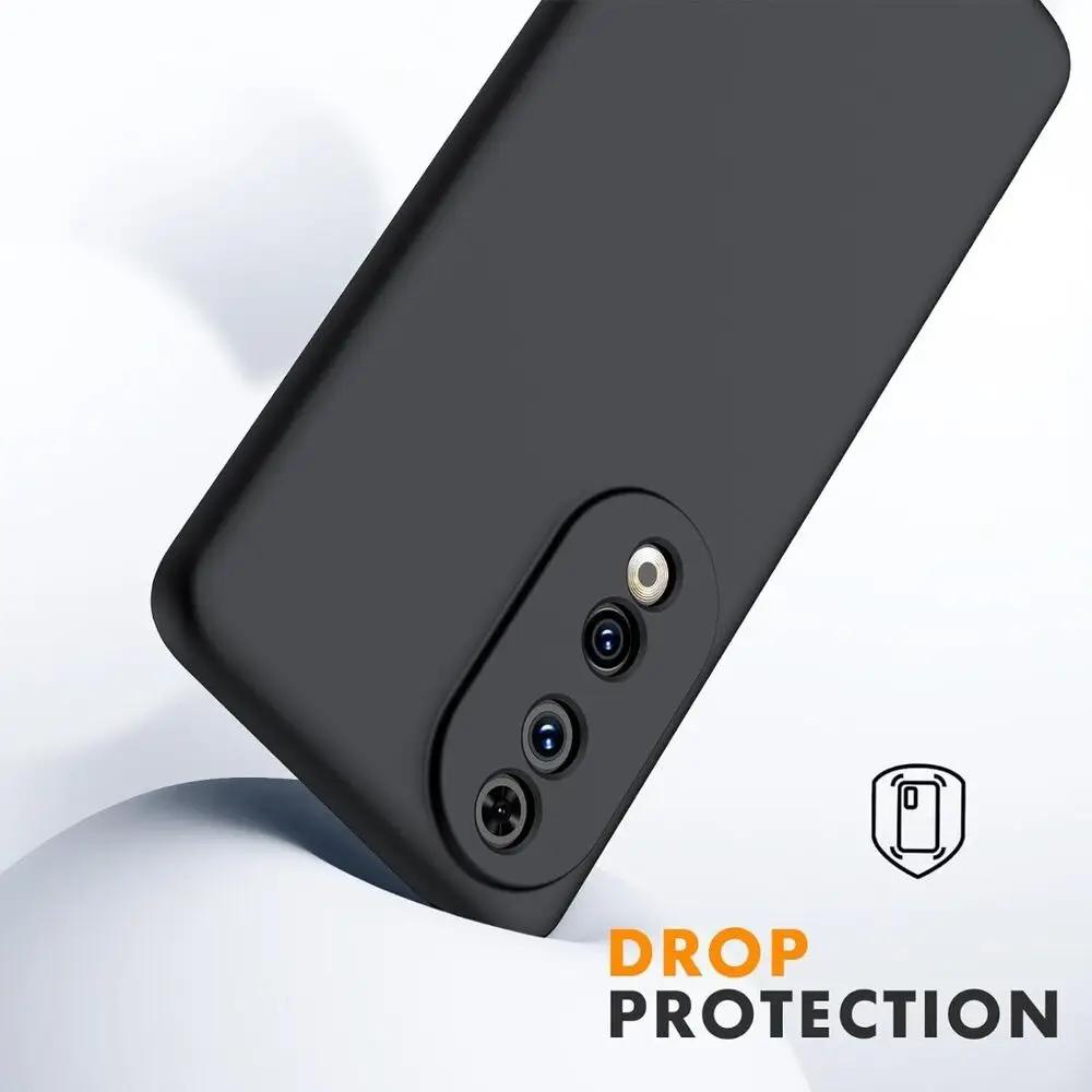 New Plain Flexible Liquid Silicone Case For Honor 200 smart X7C Protective Cover Bumper Coque Capa Shell Fundas