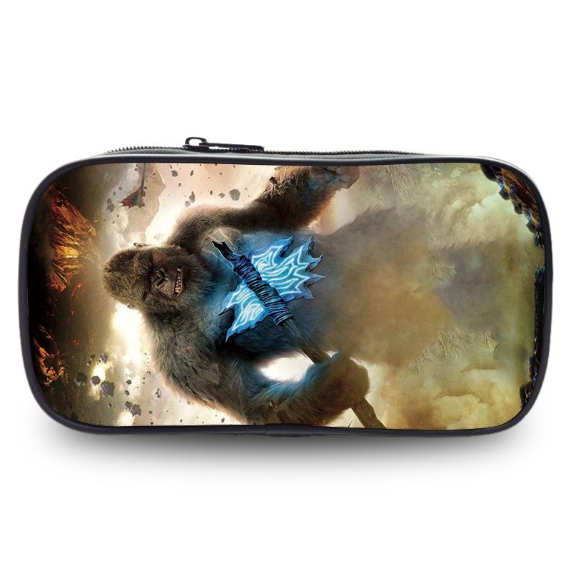 Godzilla Wars King Kong Pencil Case Stationery Case Pencil Case Student Office Pencil Bag Student Pencil Bag Stationery Storage Bag