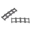 MOC City Block Switch Cross Forked Curved Rails Construction Brick Train Rail Curve Tracks R56 R72 R88 R104 Creative DIY Toy