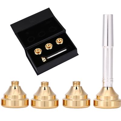 Brass Trumpet Mouthpiece Set with Size 1 1 2C 3C 5C 7C for Musical Instrument Accessory