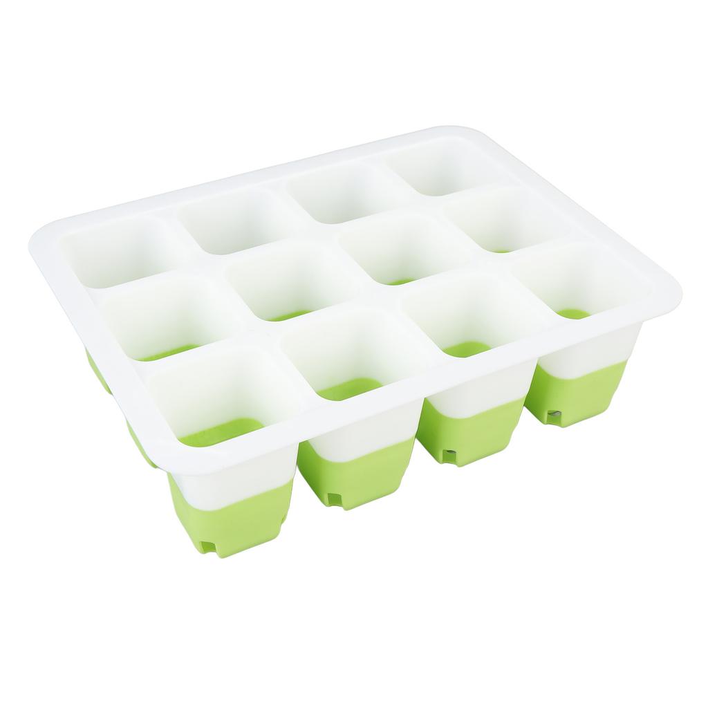 5 Pcs Plant Starting Tray Silicone Reusable Pop Out Cells Indoor Plant Germination Tray for Vegetables Fruits Flowers