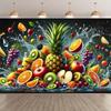 1Pcs of a Colorful Fruit Basket Decoration Background Winter Backdrop Decorations For Photo Studio Photo Booth Christams Party