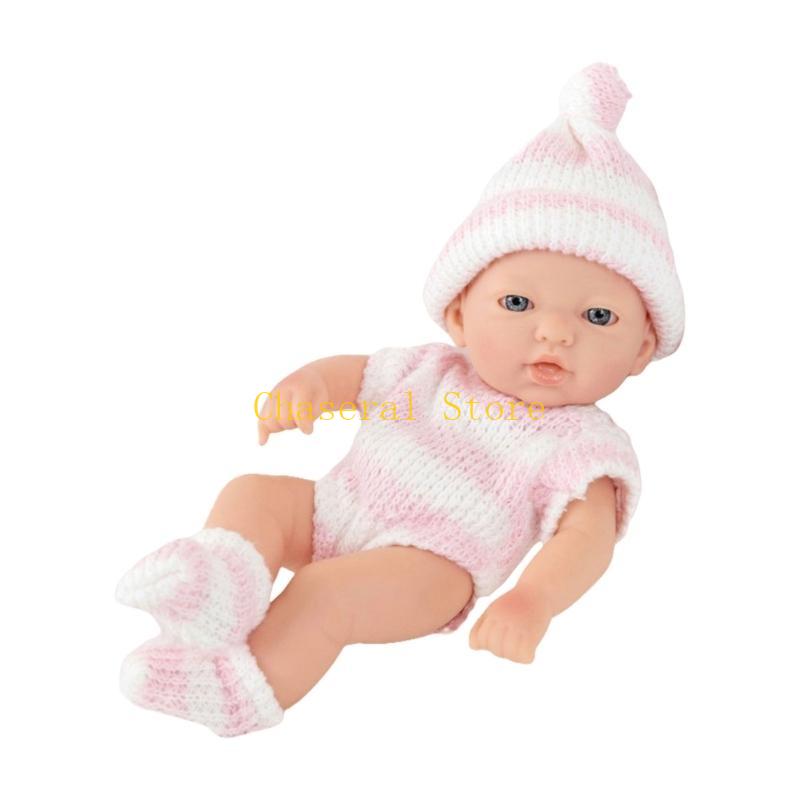 E7Ce 7In Collectible Doll Interactive Reborns Toy Washable Baby Doll New Parent Gifting Dolls Toddler Cuddle Educational Toy