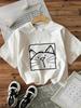 Kwaii Cat Letter Print Streetwear Tshirts Female T Shirts Egirl Korean Fashion Graphic Tees Tops Unisex Clothing