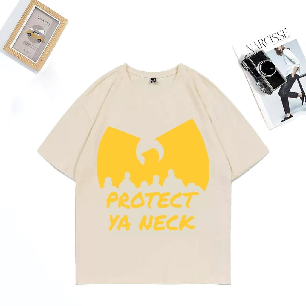 Hip Hop Années 90 Wu Clan T-tangs print T-Shirt Men Women's NEW Streetwear vintage Cotton clothes Tops Casual Oversized t shirts
