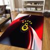 Квадратный ковер с фланелевым узором Galatasaray S.K, Ковер для гостиной, спальни, дивана, игровой комнаты, Нескользящий коврик для пола