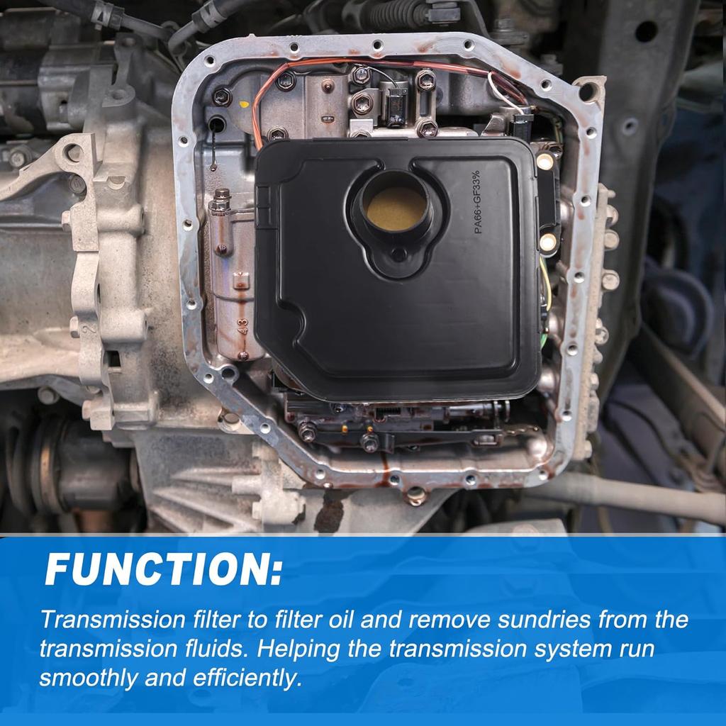 ACROPIX Automatic Transmission Filter Kit CVT Oil Cooler Filter Oil Pan Gasket Kit Fit for Hyundai Elantra 2017-2020 No.463212F000 - Pack of 2