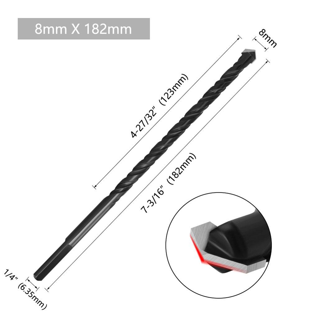 

Сверхмощные ударные сверла по бетону с треугольным хвостовиком 6, 8, 10, 12 мм, электроинструмент