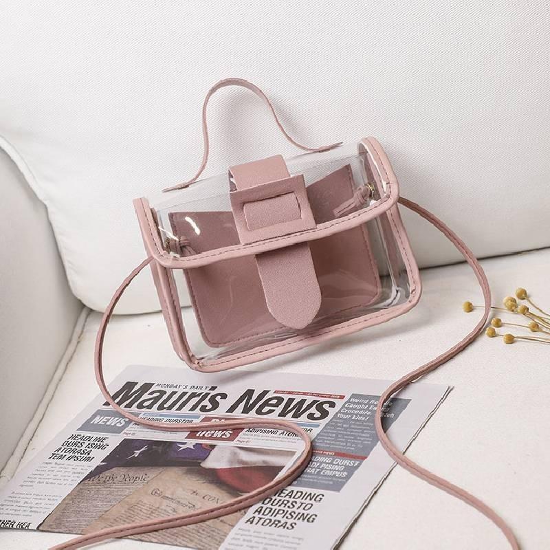 Fashionable Korean Style Women s Shoulder Bag In Various Colors розовый