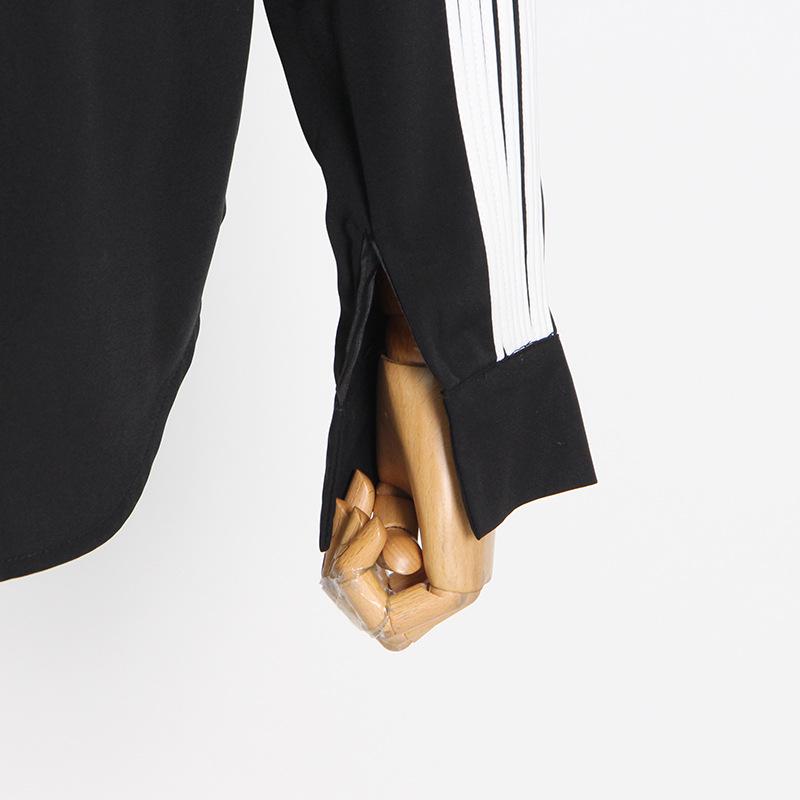 2025 Spring Korean Puff Sleeve Pleated Single-Breasted Loose Commuter Women's Shirt