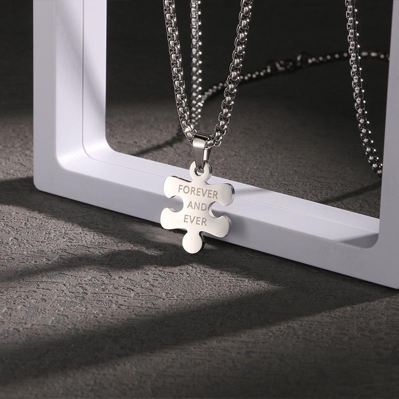 Men's Titanium Steel Hip Hop Pendant Necklace - Trendy, Non-fading Street Style