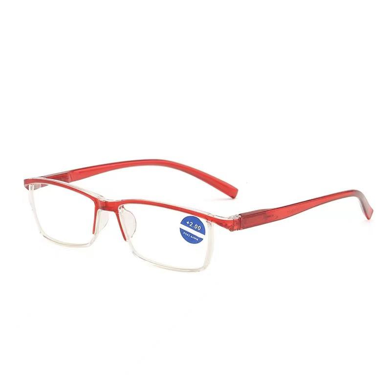 New Fashion Half Frame Anti Blue Light Reading Glasses Ultra Light One Piece Design 259