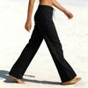 Pantalon Femme Élastique Taille Haute Coupe Décontractée Jambe Large Pantalon Long Pantalon Avec Poches