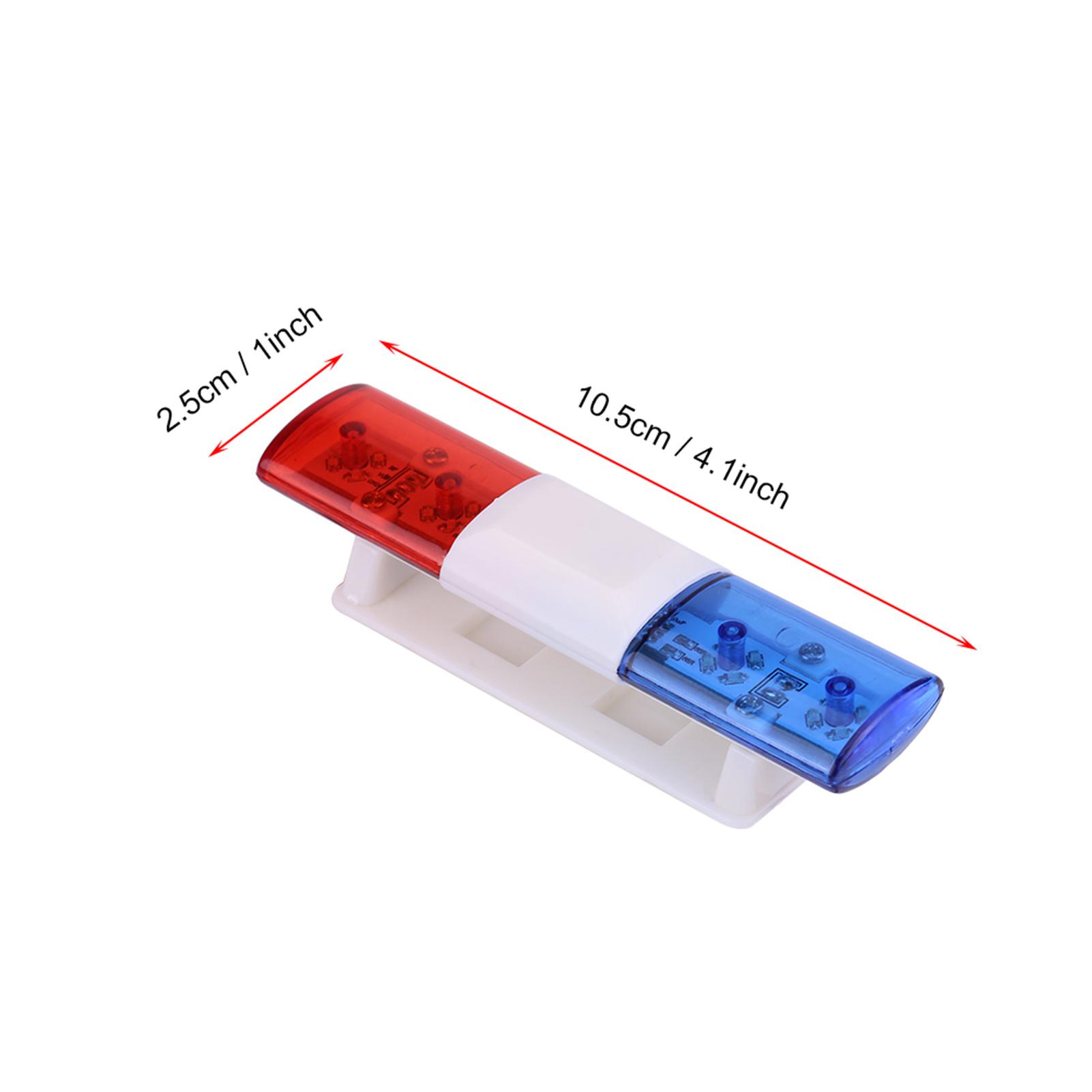 

LED Red & Blue Warning Flashing Lights for Remote Control Car Model RC Accessory