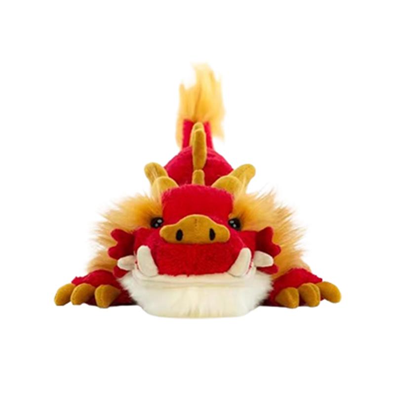 

JELLYCAT Серия Мифические животные Красный Золотой Благоприятный Дракон Успокаивающая Кукла Плюшевая Кукла 11 см высотой Box Not Included