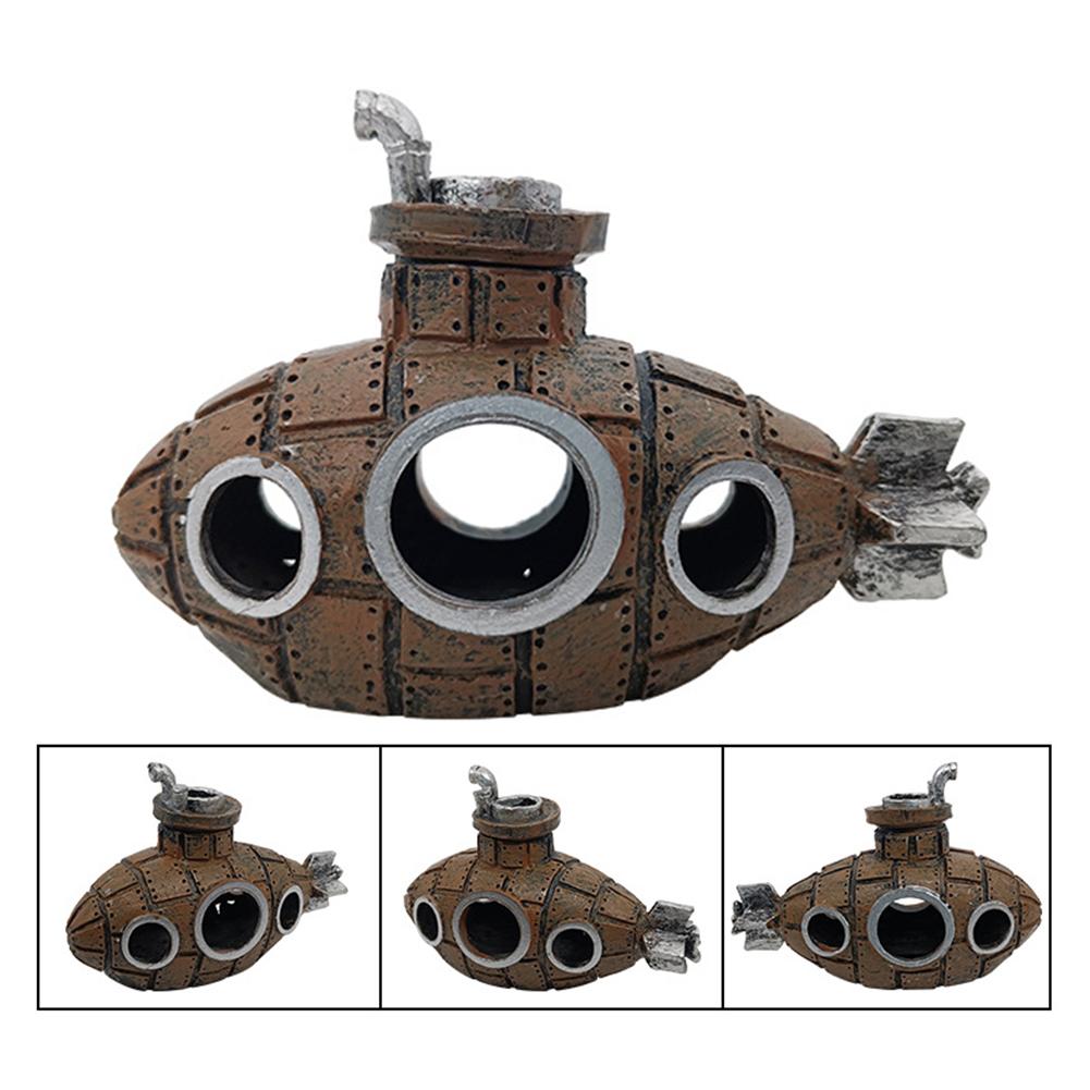 Hollow Fish Shrimp Shelter Cave Artificial Ornaments Layout Prop Aquarium Fish Tank Landscaping Decor