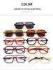 Trendy European & American Thick Frame Double Beam Square Sunglasses for Men & Women