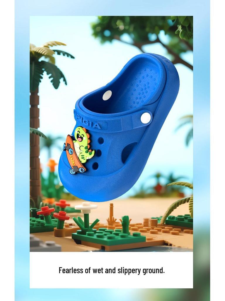 Sandales Sabots Antidérapantes en EVA pour Enfants, Semelle Épaisse, Port Extérieur, Convient aux Garçons et Filles d'Âge Moyen et Plus Âgés