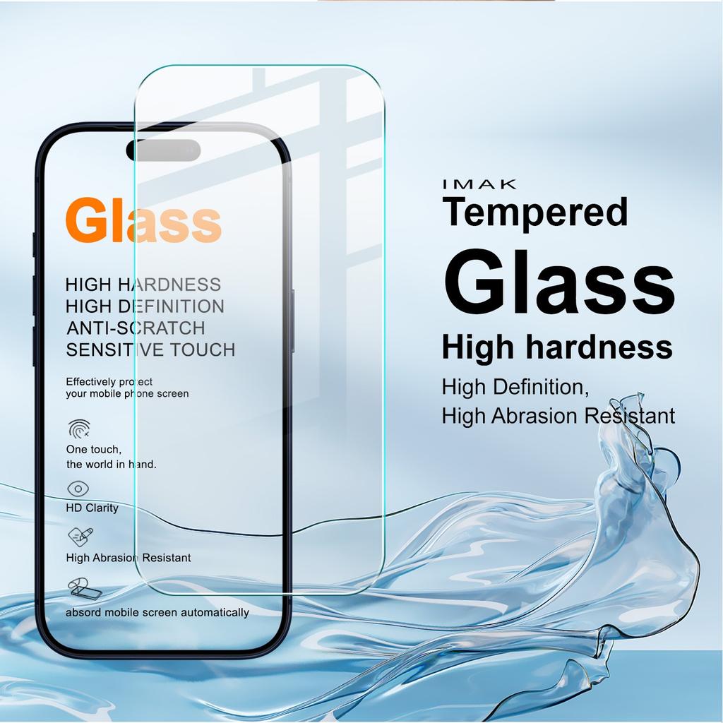 Gehärtetes Glas für iPhone 18 Pro Max Schutzfolie Oleophobe Beschichtung HD Klar Kratzfest FM0001