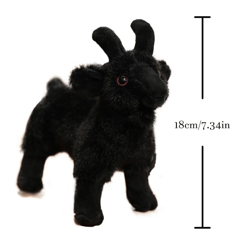 New Goat Plush Toy Stuffed Animal Doll, Adorable Goat Keychain Home Decor for Living Room, Birthday Gift for Kids and Adults