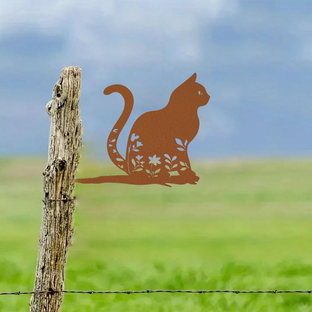 Металлический силуэт кошки — фото 4