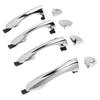 4PCS Outside Door Handle Set ABS Chrome Smooth Operation Comfortable Grip 82651C5010 for Sorento 2016 to 2020