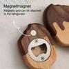 1/2Pcs Ice Cream Bottle Opener Refrigerator Magnet Wooden Fridge Magnet Bottle Opening Tool Home Office Kitchen Decoration