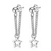 Korean Star Pendant Dangle Earrings for Women Jewelry Accessory