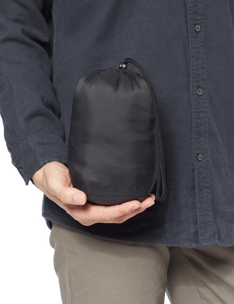 Amazon Essentials Lightweight Packable Waterproof Puffer Jacket, Men's, Black, Size XL