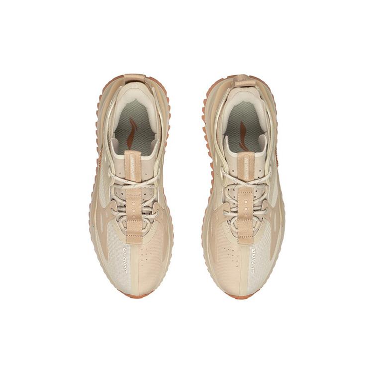 Li Ning CF Trendy Low top Sports Casual Shoes Men's Taupe AGLS033-2